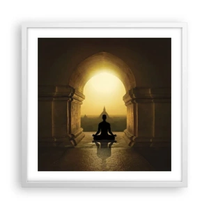 Poster in einem weißen Rahmen - Vollkommene Harmonie - 50x50 cm