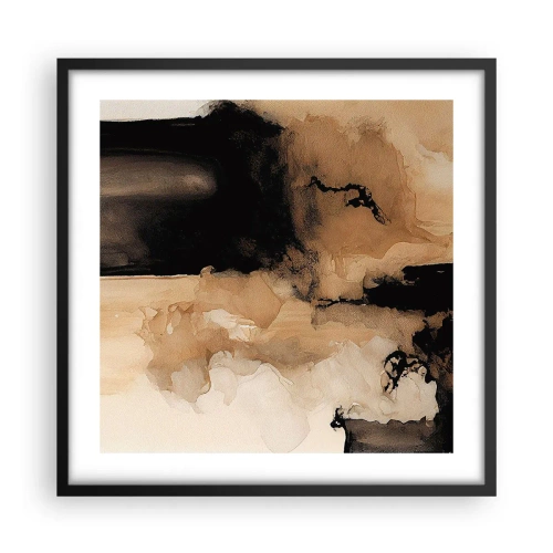 Poster in einem schwarzem Rahmen - Faszinierende Abstraktion - 50x50 cm