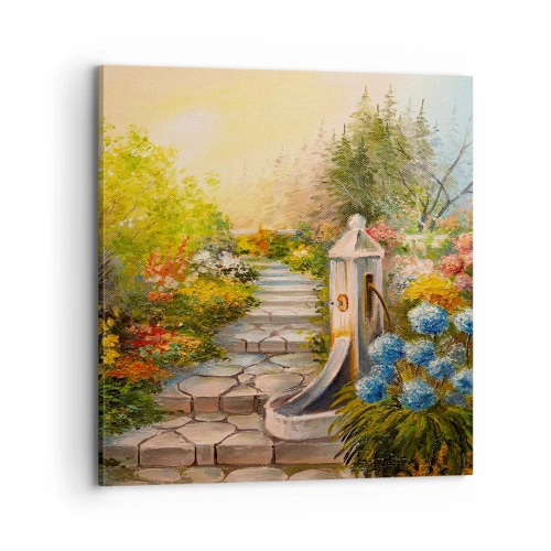 Bild auf Leinwand - Leinwandbild - In voller Blüte - 70x70 cm