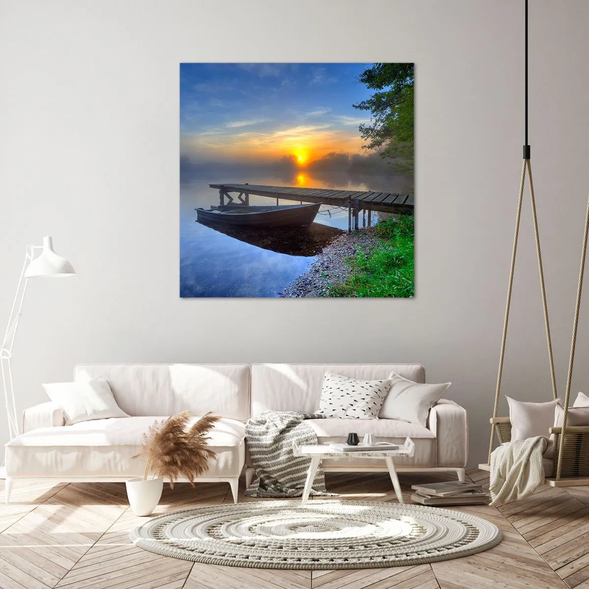 Bild auf Leinwand - Leinwandbild - Wie aus Gewöhnlichem Magie wird - 70x70 cm