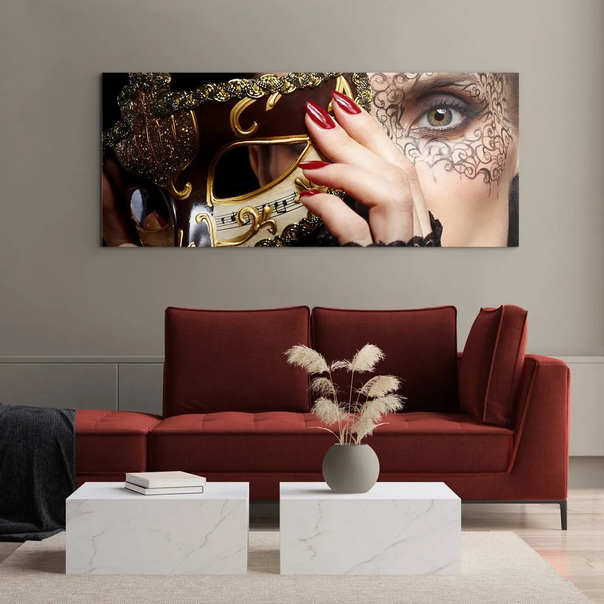 Glasbild - Bild auf glas - Meine Welt ist barock - 90x30 cm