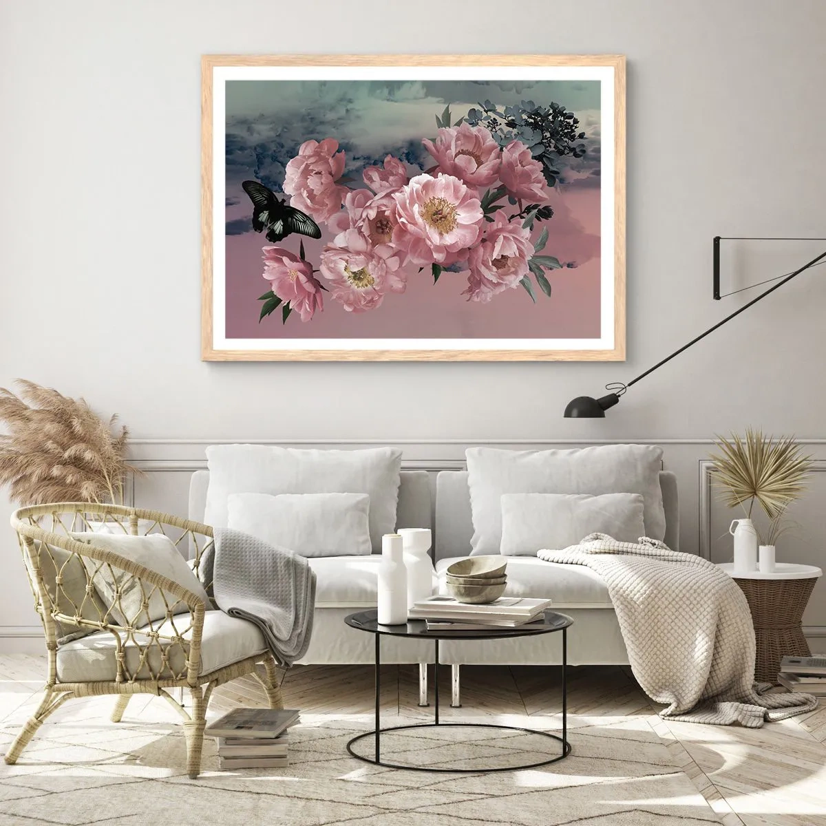 Poster in einem Rahmen aus heller Eiche - Der Höhepunkt der Romantik - 70x50 cm