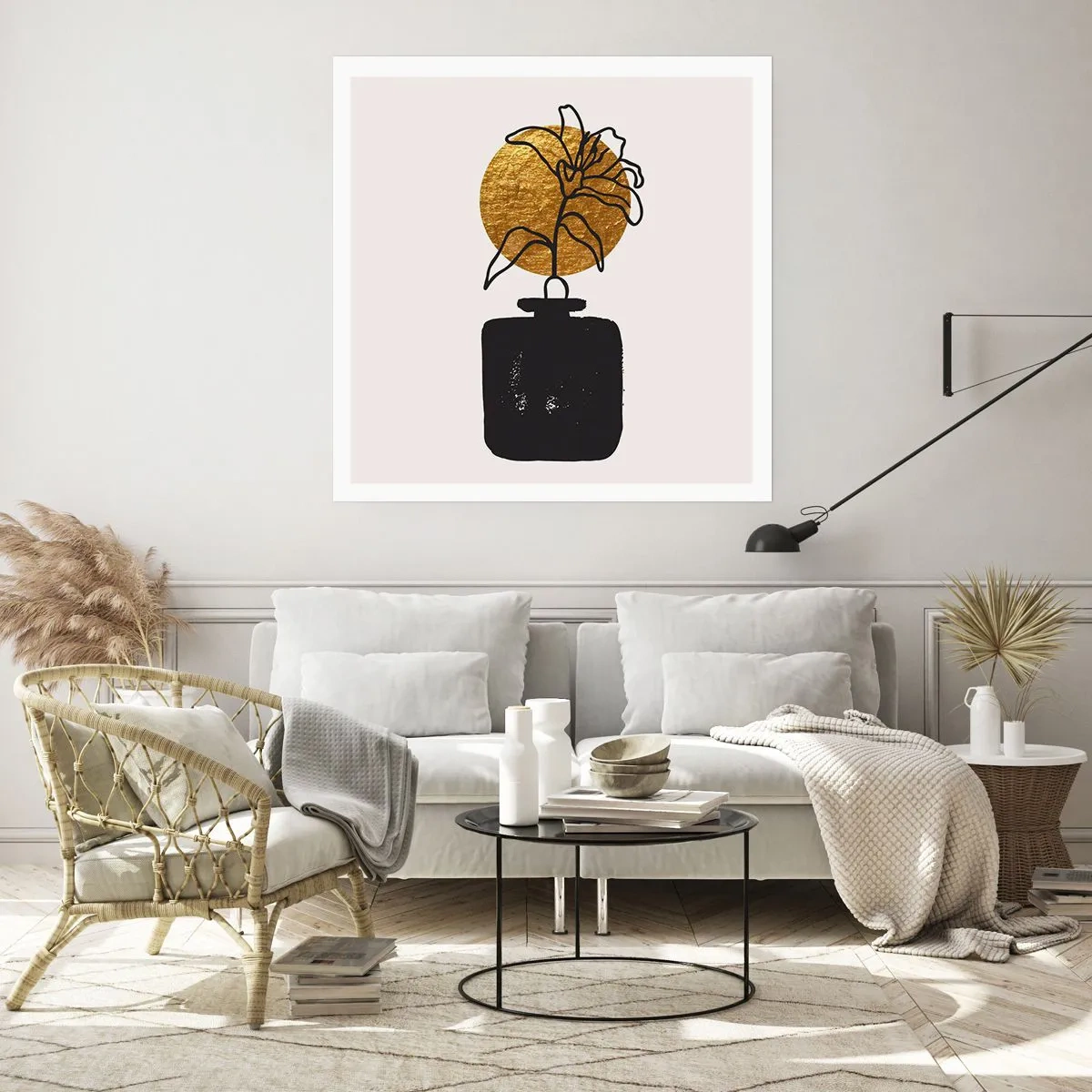 Poster - Schönheit ist Gold wert - 40x40 cm