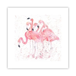 Poster - Rosa Ensemble - 30x30 cm