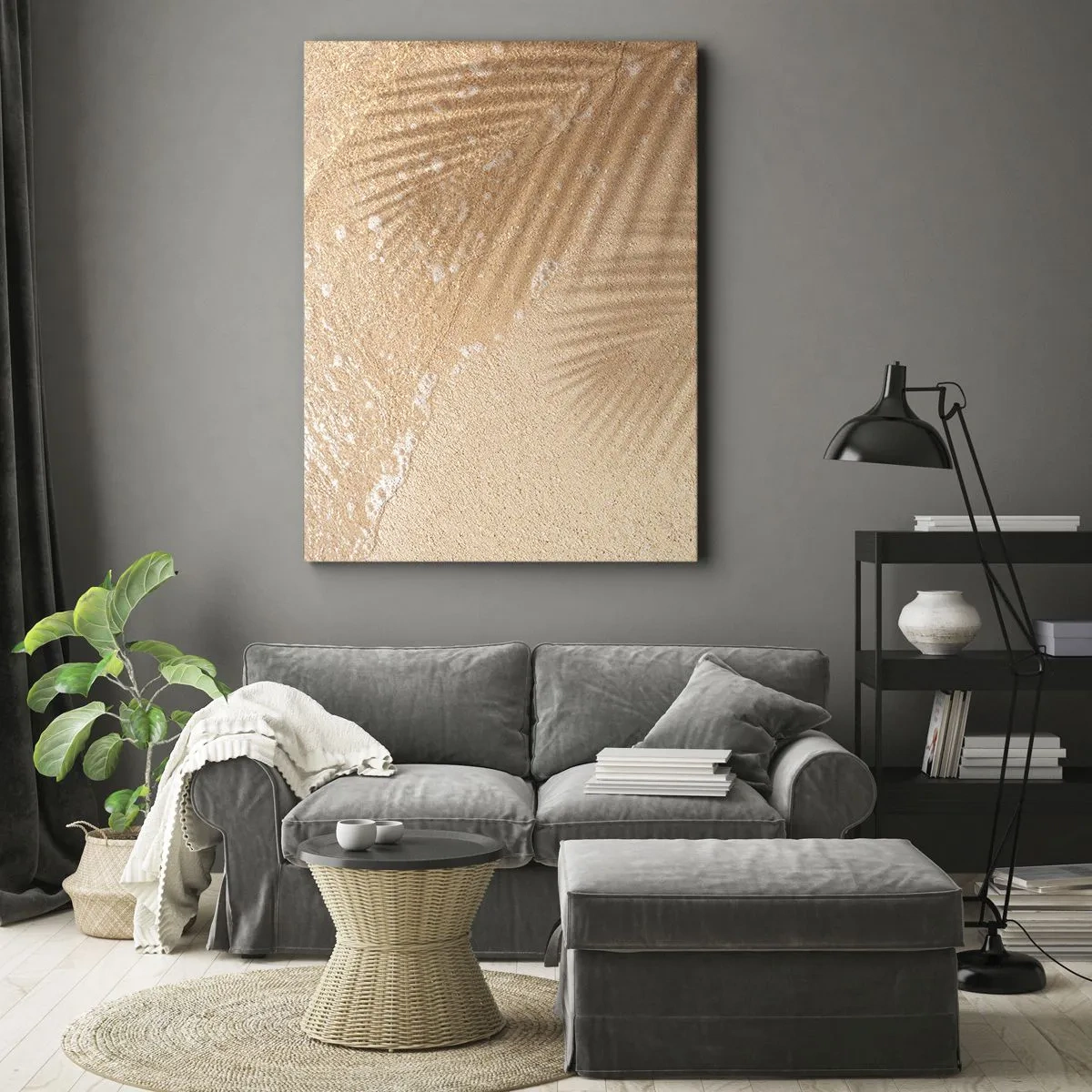 Bild auf Leinwand - Leinwandbild - Der Schatten eines heißen Sommers - 45x80 cm