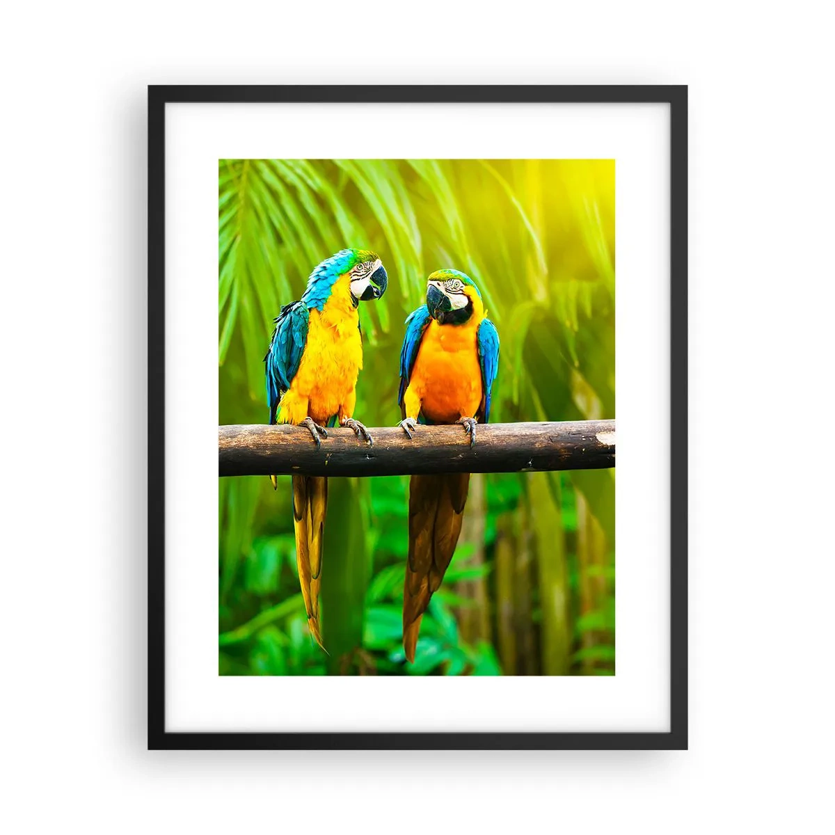 Poster in einem schwarzem Rahmen - Und hast du gehört, dass sie ...? - 40x50 cm