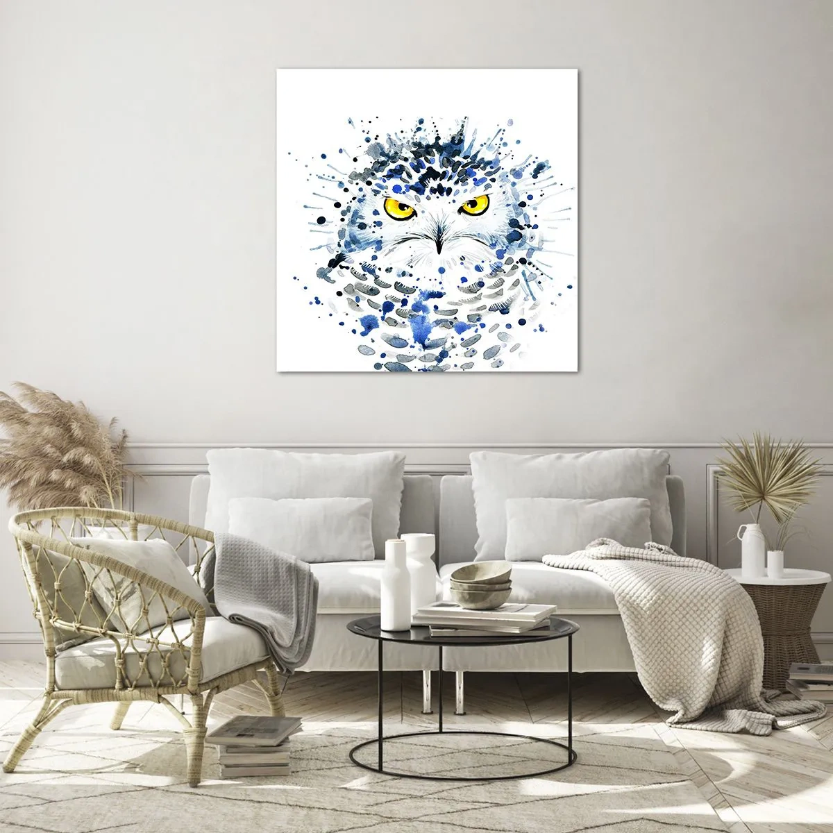 Glasbild - Bild auf glas - Direkt in die Augen - 30x30 cm