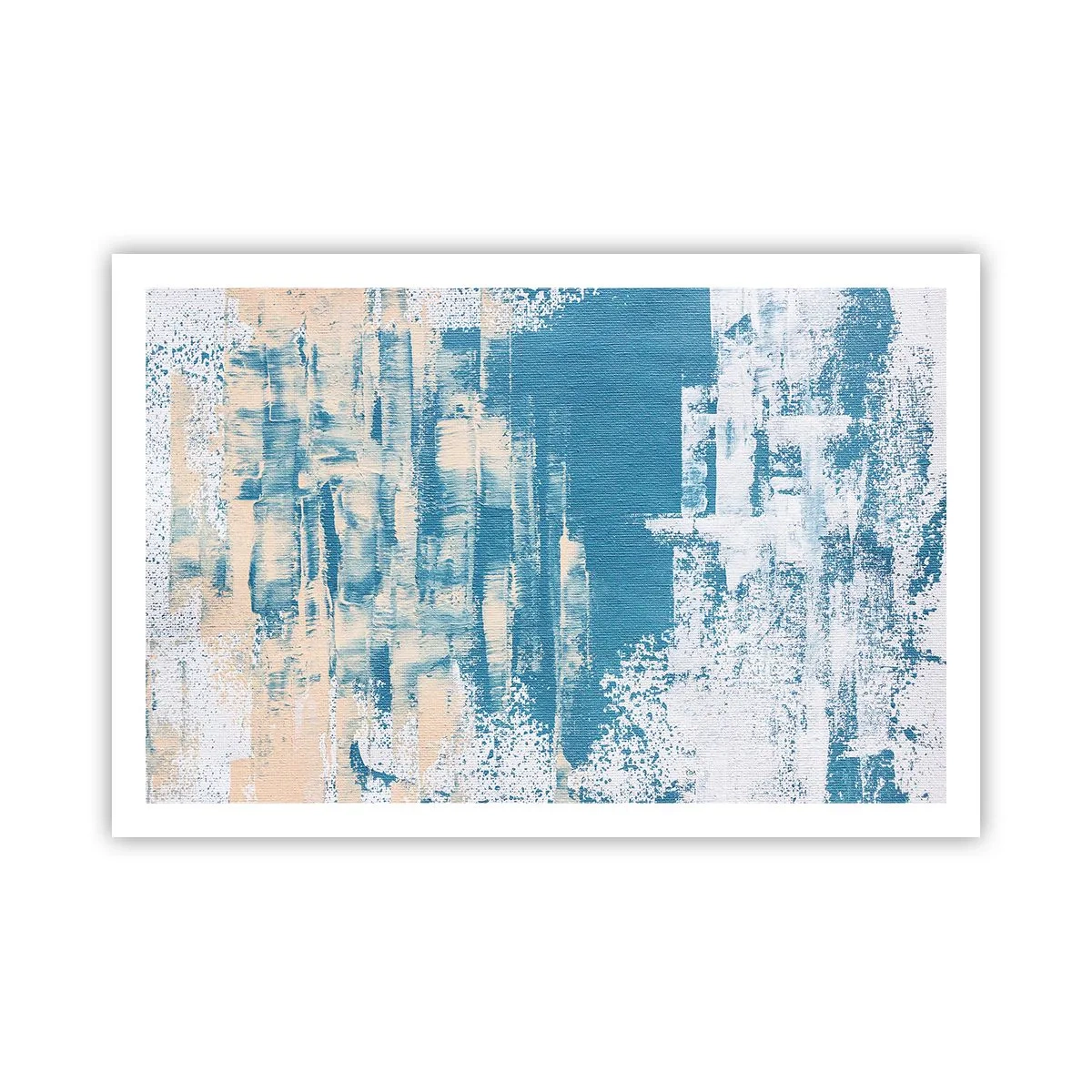 Poster - Durch einen Eiszapfen - 91x61 cm