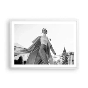 Poster in einem weißen Rahmen - Gehst du mit mir? - 70x50 cm