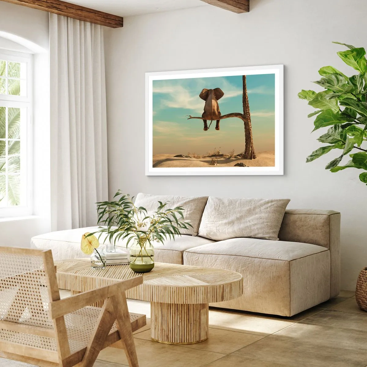 Poster in einem weißen Rahmen - Neuer Blickwinkel - 40x30 cm