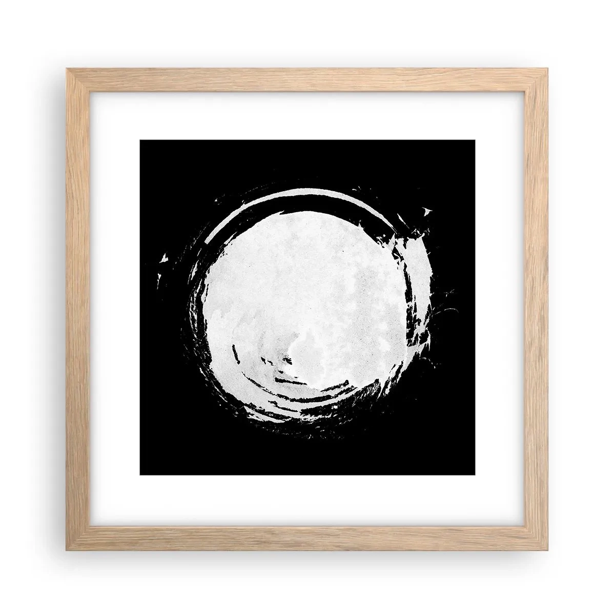 Poster in einem Rahmen aus heller Eiche - Gute Möglichkeit - 30x30 cm