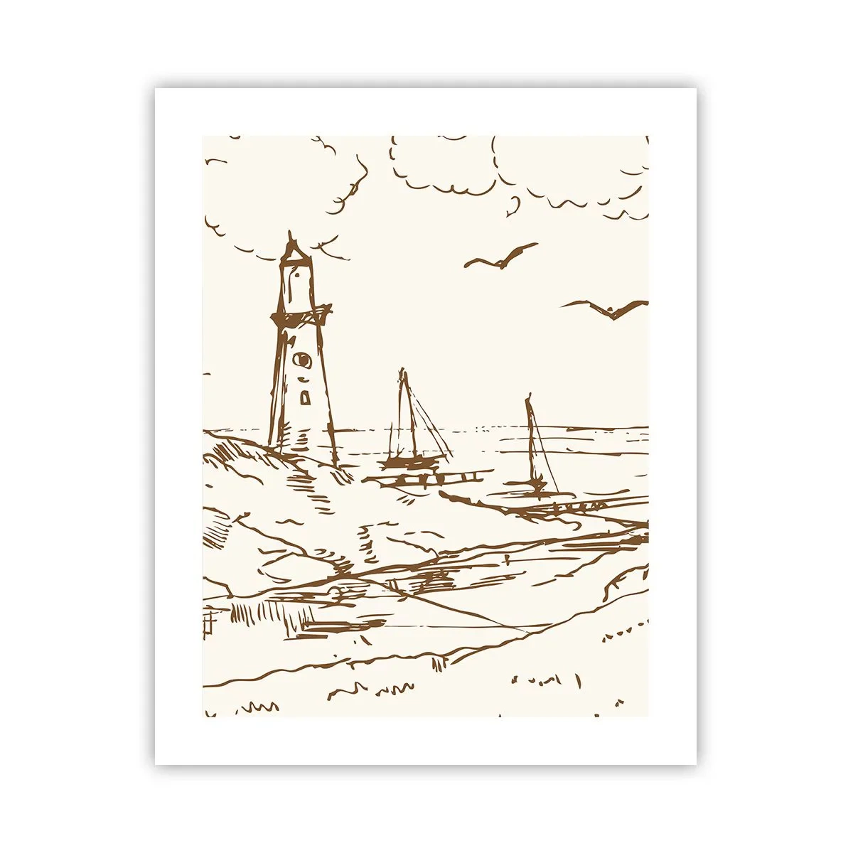 Poster - Ein Überblick über die Erinnerungen an den Sommer - 40x50 cm