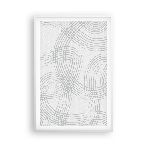 Poster in einem weißen Rahmen - Es gibt keinen einfachen Weg - 61x91 cm