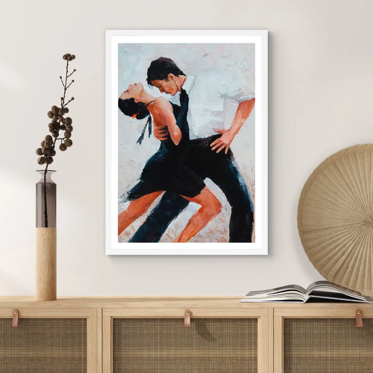 Poster in einem weißen Rahmen - Tango meiner Träume und Träume - 61x91 cm