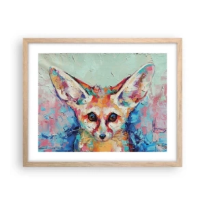 Poster in einem Rahmen aus heller Eiche - Bist du bereit für mich? - 50x40 cm