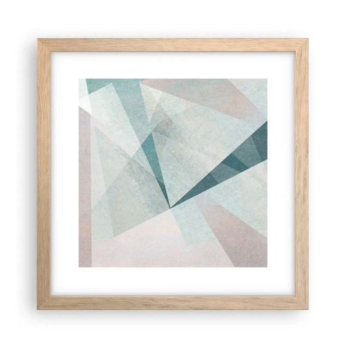 Poster in einem Rahmen aus heller Eiche - Einfach aber dynamisch - 30x30 cm