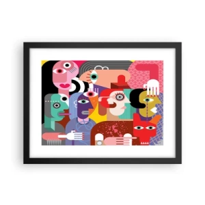 Poster in einem schwarzem Rahmen - Wir sind von Herrn Picasso - 40x30 cm