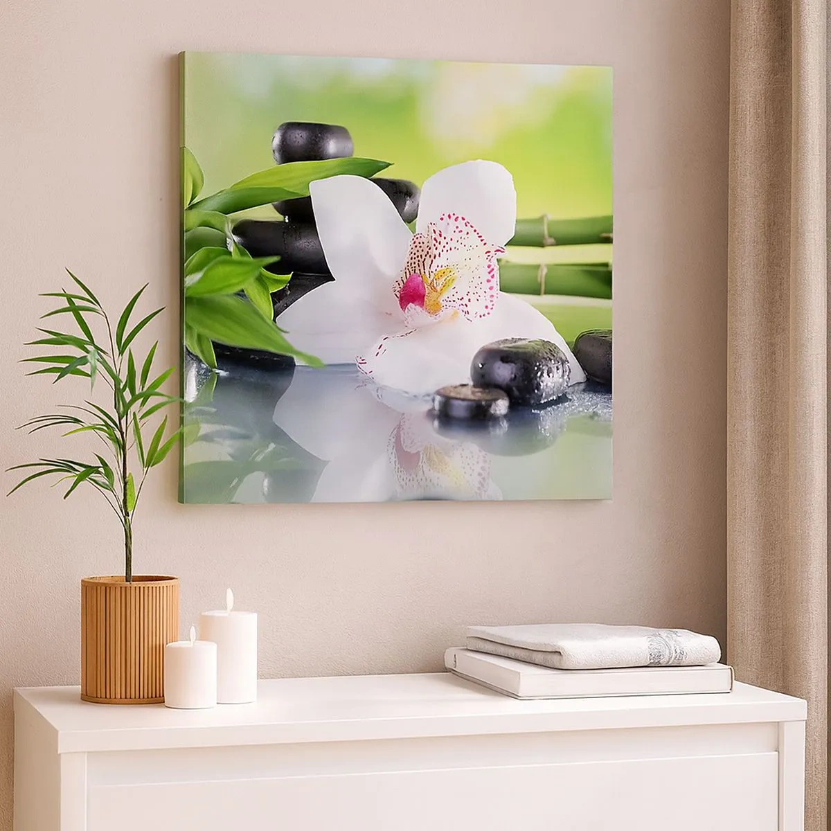 Bild auf Leinwand - Leinwandbild - Kühle Frische - 30x30 cm