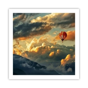 Poster - Ich fliege, weil ich es will - 60x60 cm