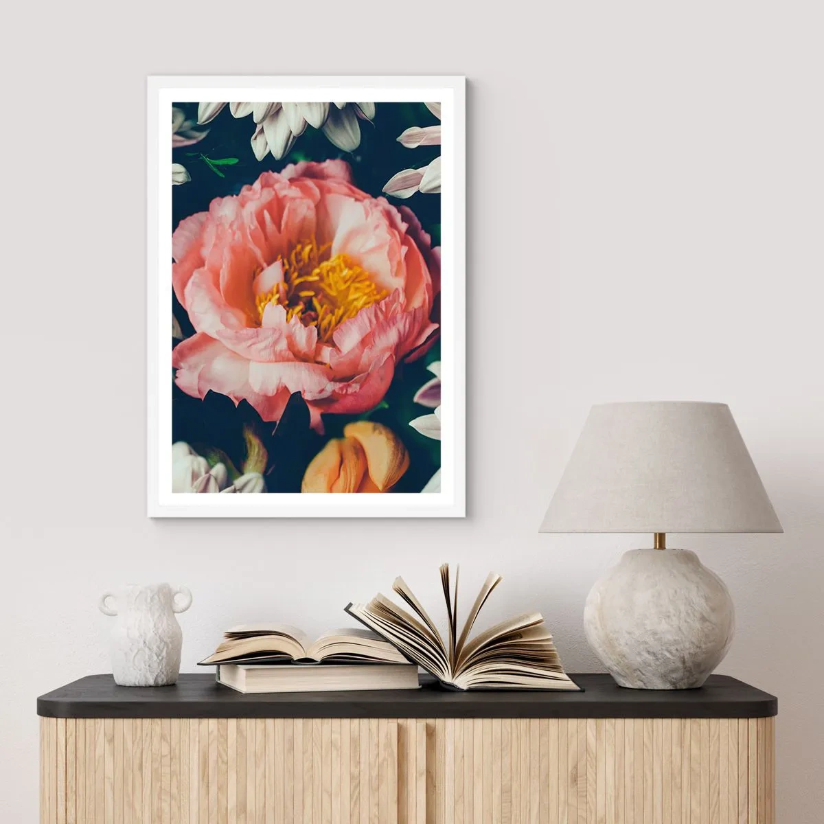 Poster in einem weißen Rahmen - Mit barocker Pracht - 50x70 cm