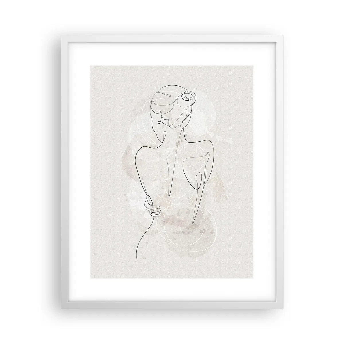 Poster in einem weißen Rahmen - Wie ein sensibles Instrument - 40x50 cm