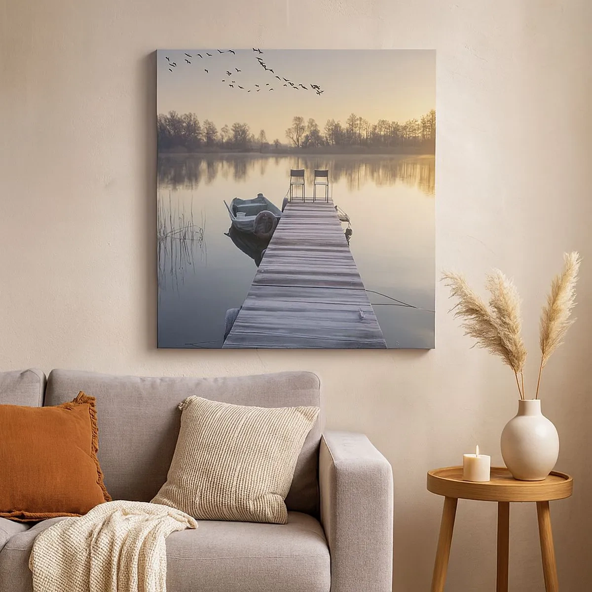 Bild auf Leinwand - Leinwandbild - Ich komme nach einiger Zeit zurück - 30x30 cm