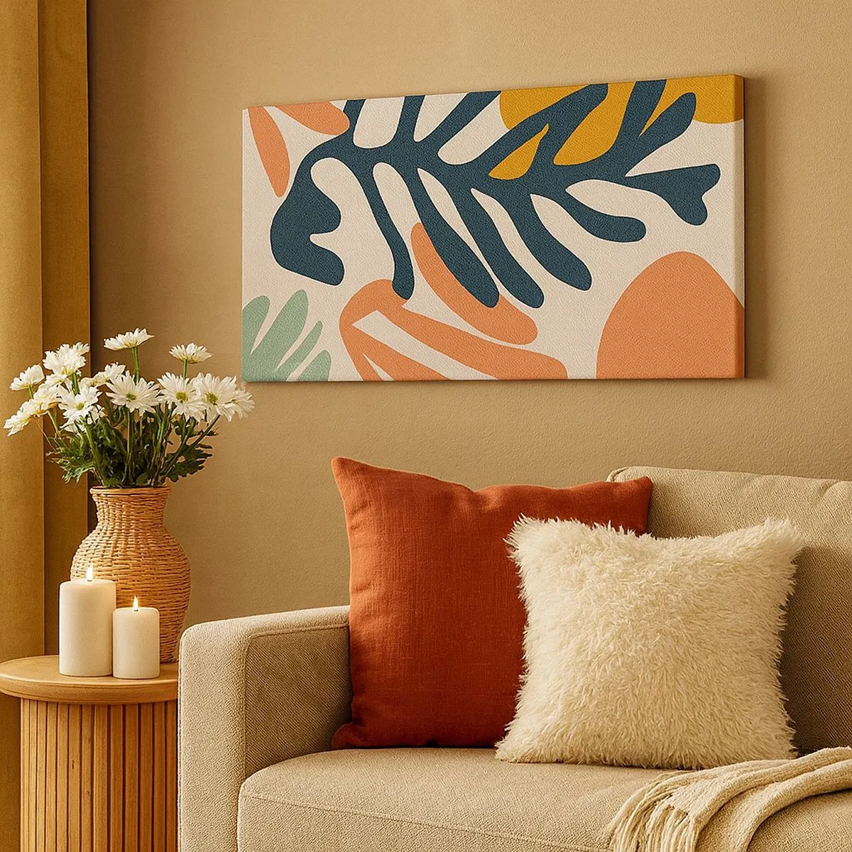 Bild auf Leinwand - Leinwandbild - Korallenmeere - 100x40 cm