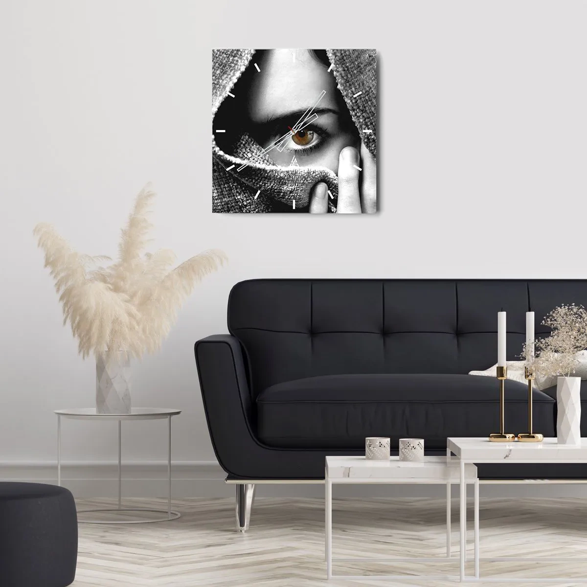 Wanduhr - Glasuhr - Erfahre das Geheimnis - 40x40 cm