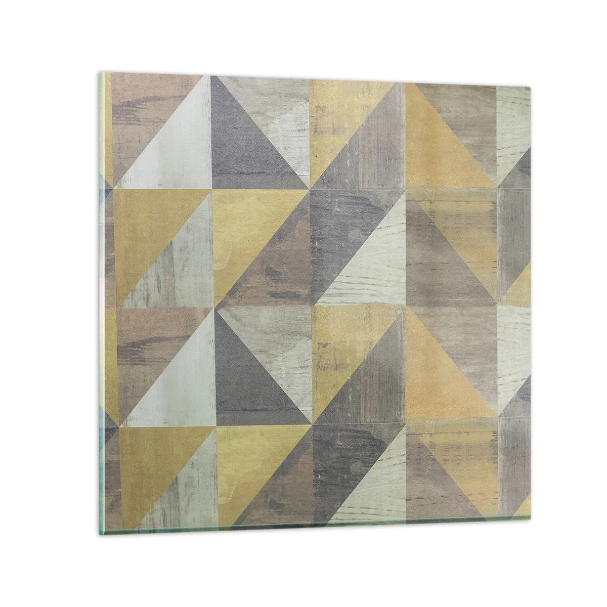 Glasbild - Bild auf glas - Am Winkel des Dreiecks - 40x40 cm