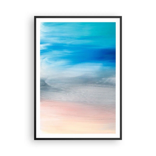 Poster in einem schwarzem Rahmen - Elemente: Luft - 70x100 cm