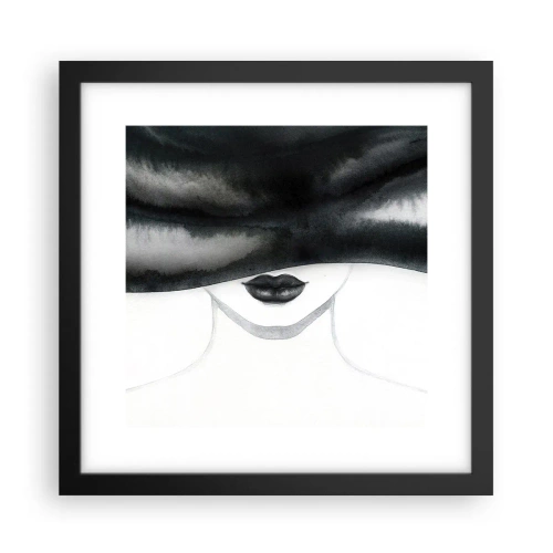 Poster in einem schwarzem Rahmen - Ein sinnliches Geheimnis - 30x30 cm