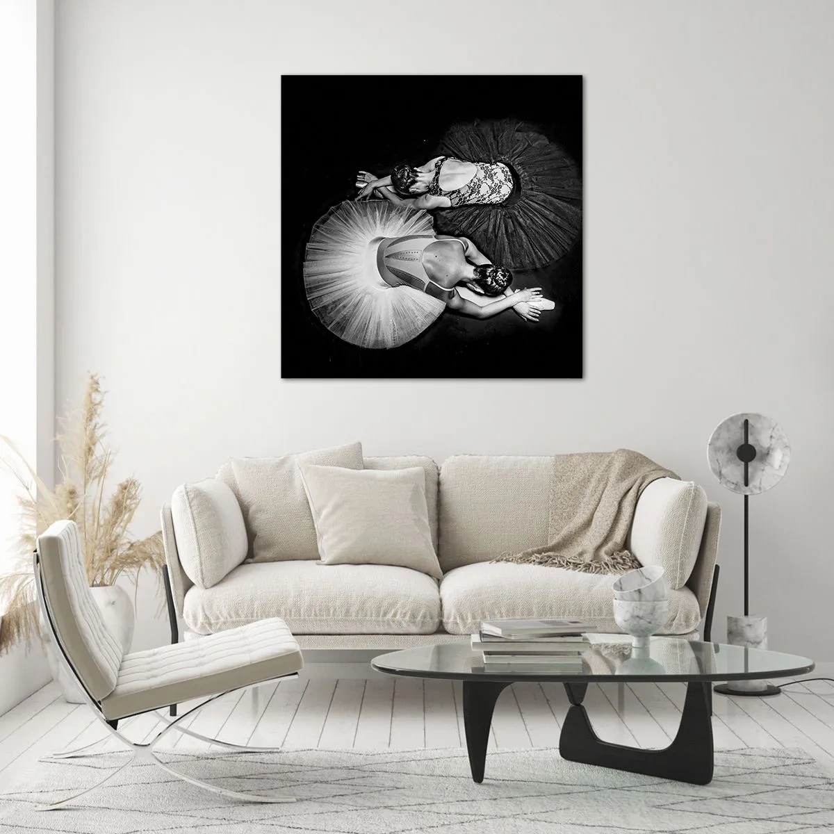 Glasbild - Bild auf glas - Jin und Jang – perfekte Balance - 60x60 cm