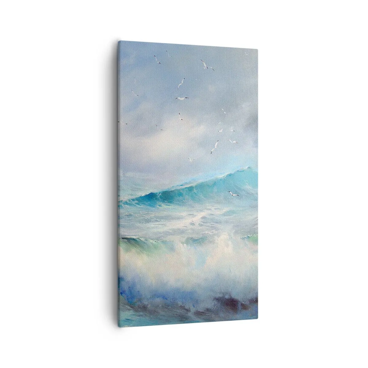 Bild auf Leinwand - Leinwandbild - Der wind heulte mit Triumph - 55x100 cm