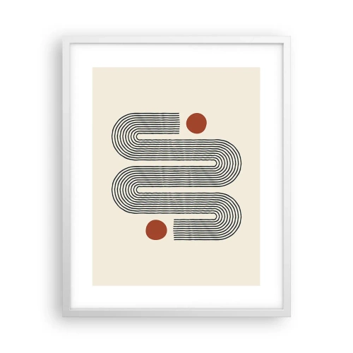 Poster in einem weißen Rahmen - Vom Anfang bis zum Ende - 40x50 cm