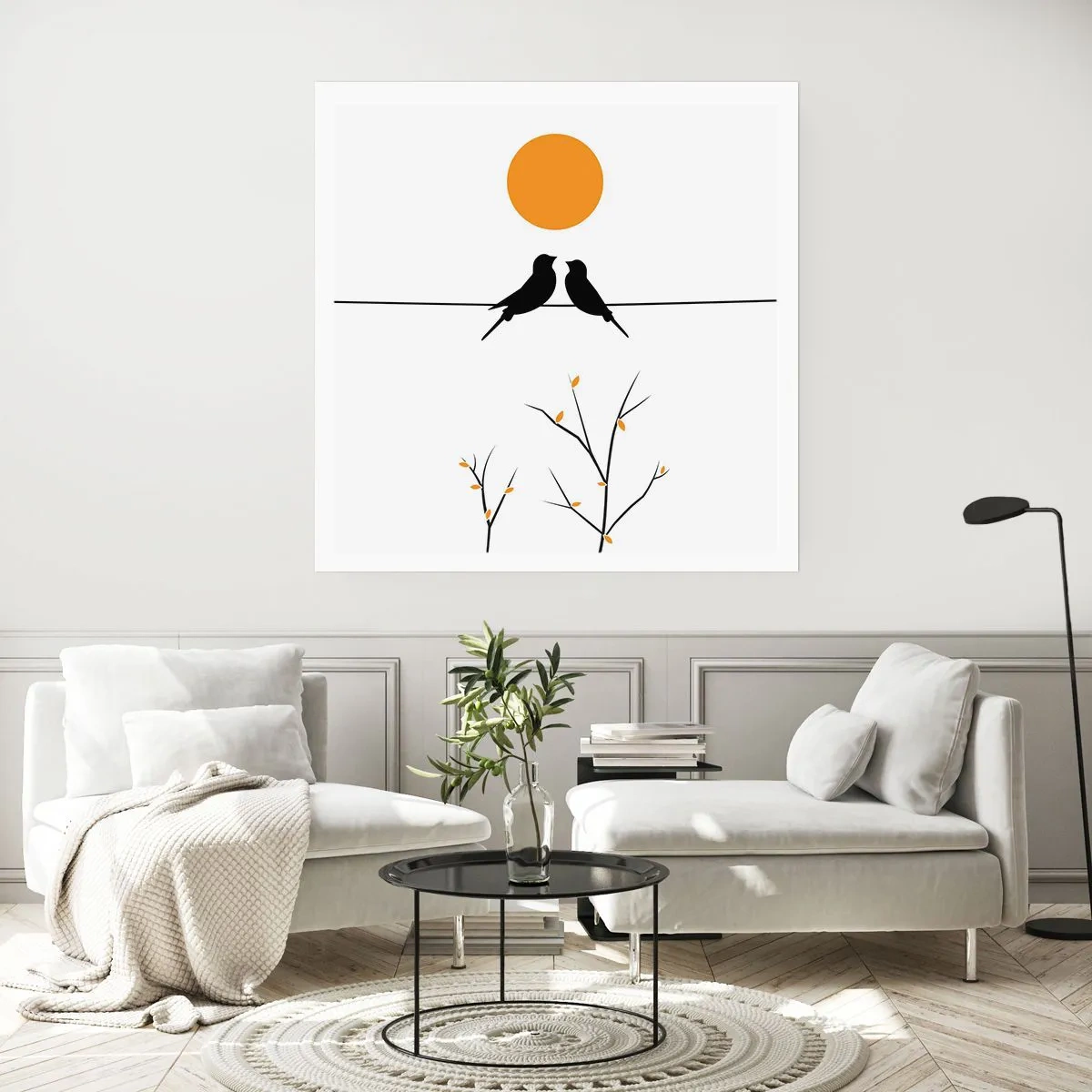 Poster - Abend der Nachtigallen - 50x50 cm
