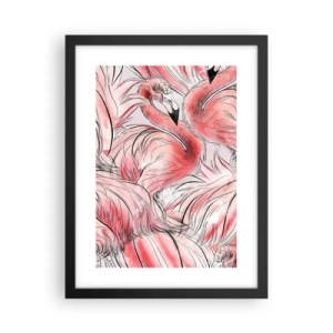 Poster in einem schwarzem Rahmen - Bird Corps de Ballet - 30x40 cm