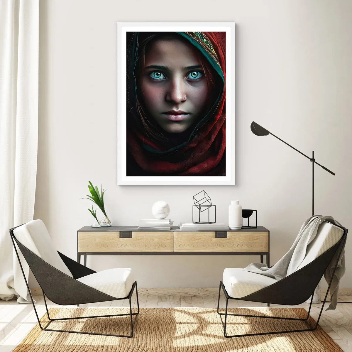 Poster in einem weißen Rahmen - Prinzessin aus dem Osten - 30x40 cm