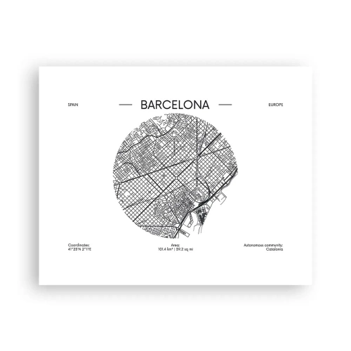 Poster - Anatomie von Barcelona - 50x40 cm