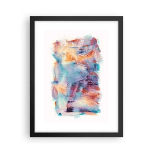 Poster in einem schwarzem Rahmen - Buntes Durcheinander - 30x40 cm