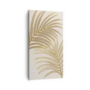 Bild auf Leinwand - Leinwandbild - Goldene Palme! - 55x100 cm