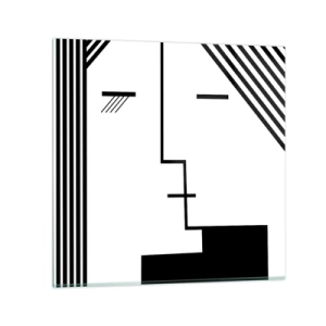 Glasbild - Bild auf glas - Einfach ein Kuss - 30x30 cm