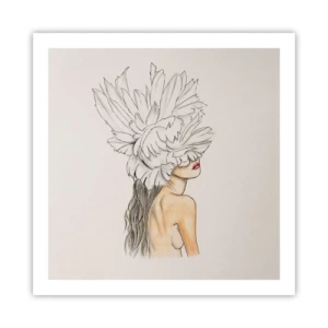 Poster - Gekrönte Schönheit - 60x60 cm