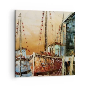 Bild auf Leinwand - Leinwandbild - Friedliche Rückkehr - 50x50 cm