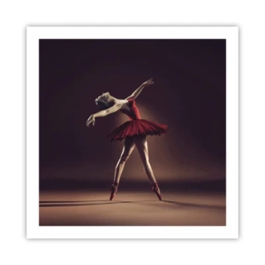 Poster - Eine Primaballerina - 60x60 cm