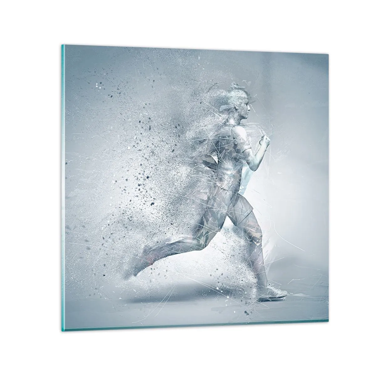 Glasbild - Bild auf glas - Kristallklare Energie - 40x40 cm