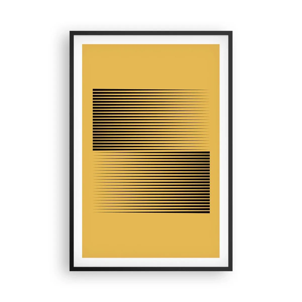 Poster in einem schwarzem Rahmen - Quadratur der Gegensätze - 61x91 cm