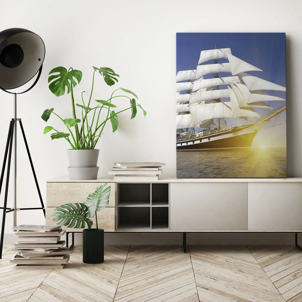 Bild auf Leinwand - Leinwandbild - Ihre Zeit wird nie vergehen - 45x80 cm