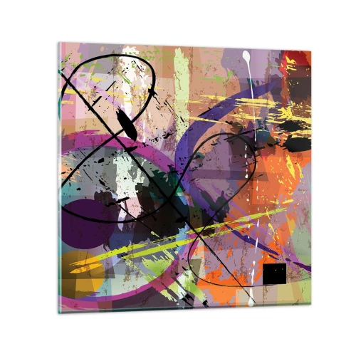 Glasbild - Bild auf glas - Du kannst geradeaus oder umhergehen - 60x60 cm