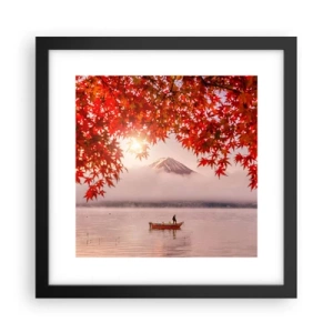 Poster in einem schwarzem Rahmen - Im japanischen Klima - 30x30 cm
