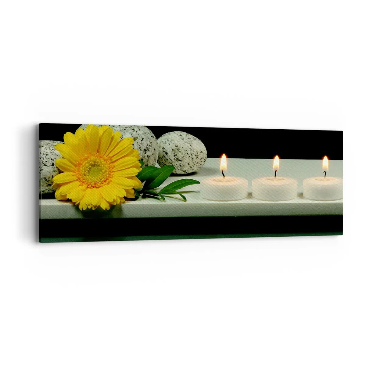 Bild auf Leinwand - Leinwandbild - Beruhigung der Sinne - 90x30 cm